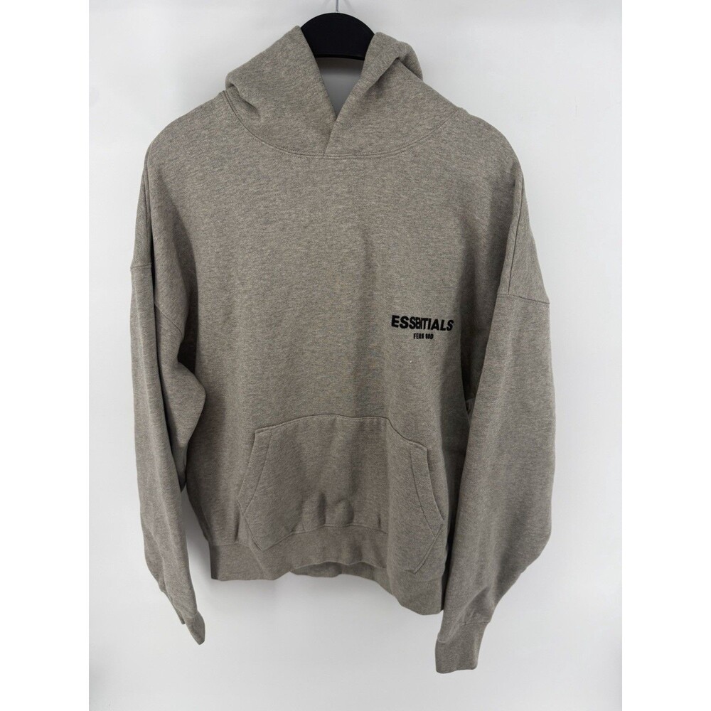 Large Essentials Fear Of God Dark Oatmeal Hoodie Size S